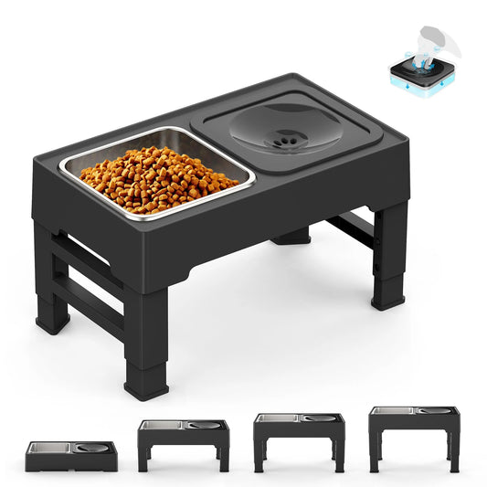 Elevated Mess-Free Dog Bowl – Stable Raised Feeding Bowl for Cleaner Mealtimes