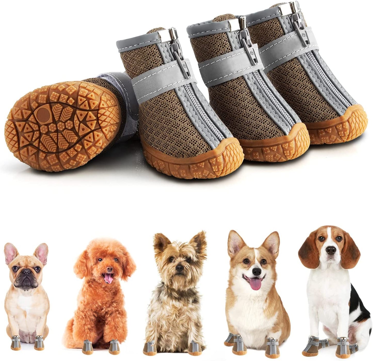 Dog Shoes for Hot Pavement – Protective Breathable Dog Booties