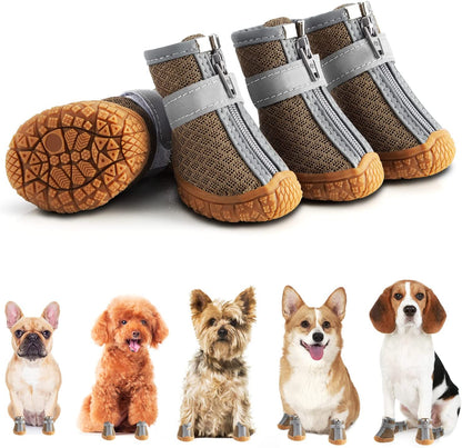 Dog Shoes for Hot Pavement – Protective Breathable Dog Booties