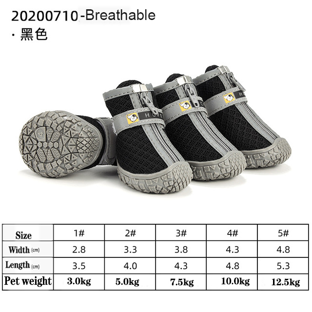 Dog Shoes for Hot Pavement – Protective Breathable Dog Booties